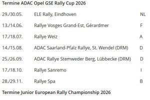 Neues Cup-Fahrzeug, attraktiver Kalender, starkes Junior-Team: Opel bringt Bewegung in den internationalen Rallyesport