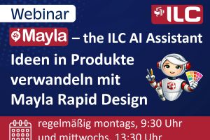 NEUES WEBINAR: "Ideen in Produkte verwandeln mit Mayla Rapid Design"
