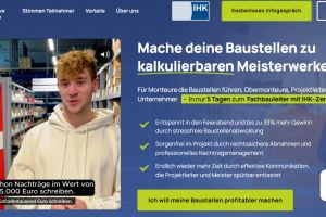 Neugestalteter IHK-Zertifikatslehrgang Fachbauleiter und Obermonteur