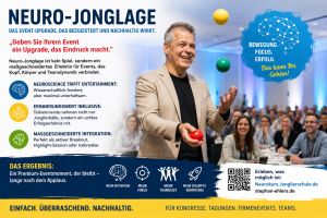 Neuro-Jonglage: Das Event-Upgrade, das Menschen begeistert und nachhaltig wirkt