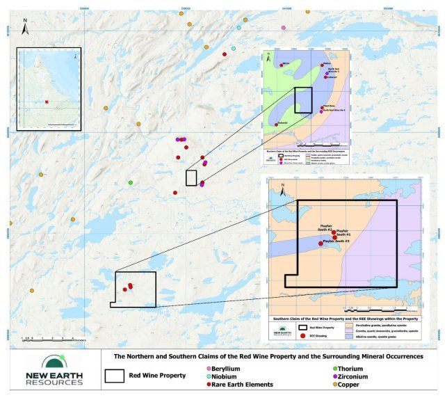 New Earth Resources kündigt Explorationspläne für sein Seltenerdmetallprojekt Red Wine an