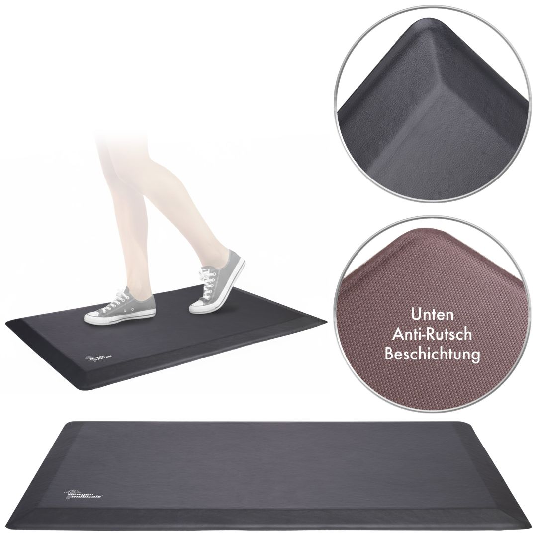 newgen medicals Anti-Ermüdungs-Stehmatte, 81 x 51 cm, mit Kunstleder-Oberfläche