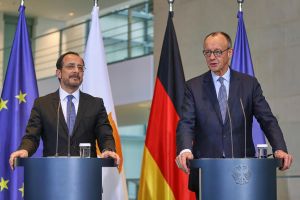 Nikos Christodoulides und Friedrich Merz am 14.11.2025
