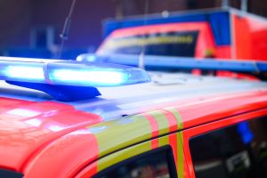 Notarzt und Rettungswagen