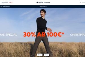 Nur heute -  Tom Tailor: 30% Rabatt ab 100€ Bestellwert