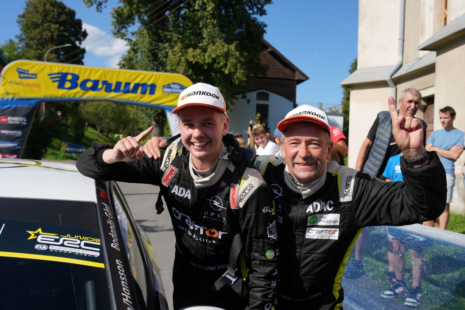 Opel ist mit Calle Carlberg Rallye-Junior-Europameister