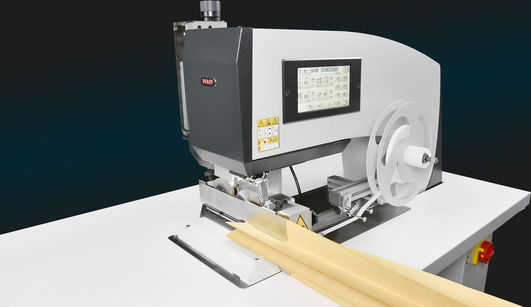 PFAFF 8317: Neue Einkopf-Schweißanlage mit präziser Ultraschall-Technologie