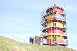 Pilsumer Leuchtturm bekommt Neuanstrich