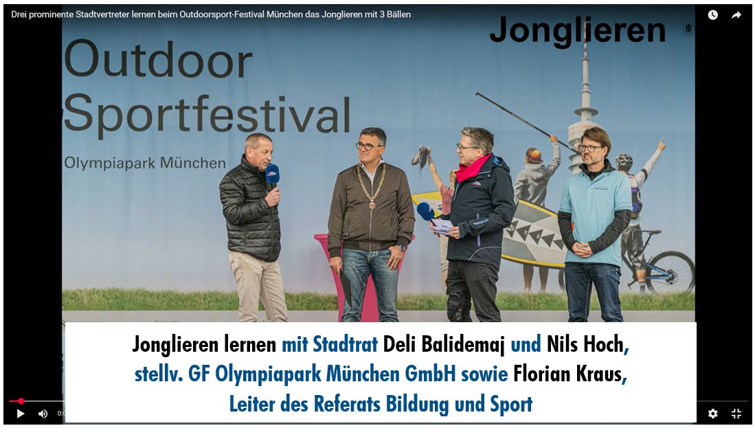 Politik trifft Jonglage – Münchner Stadtvertreter zeigen Geschick beim Outdoor-Sportfestival