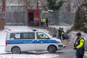 Polizei beim Stromausfall Berlin