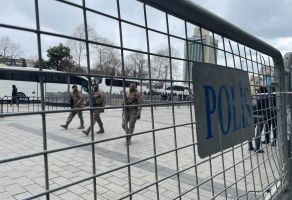 Polizeiabsperrung in Istanbul