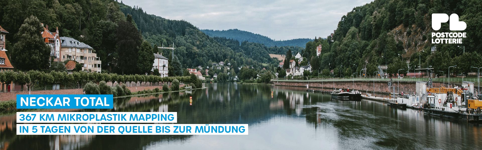 Postcode Lotterie fördert NECKAR TOTAL – das größte Bürger-Mapping eines deutschen Flusses
