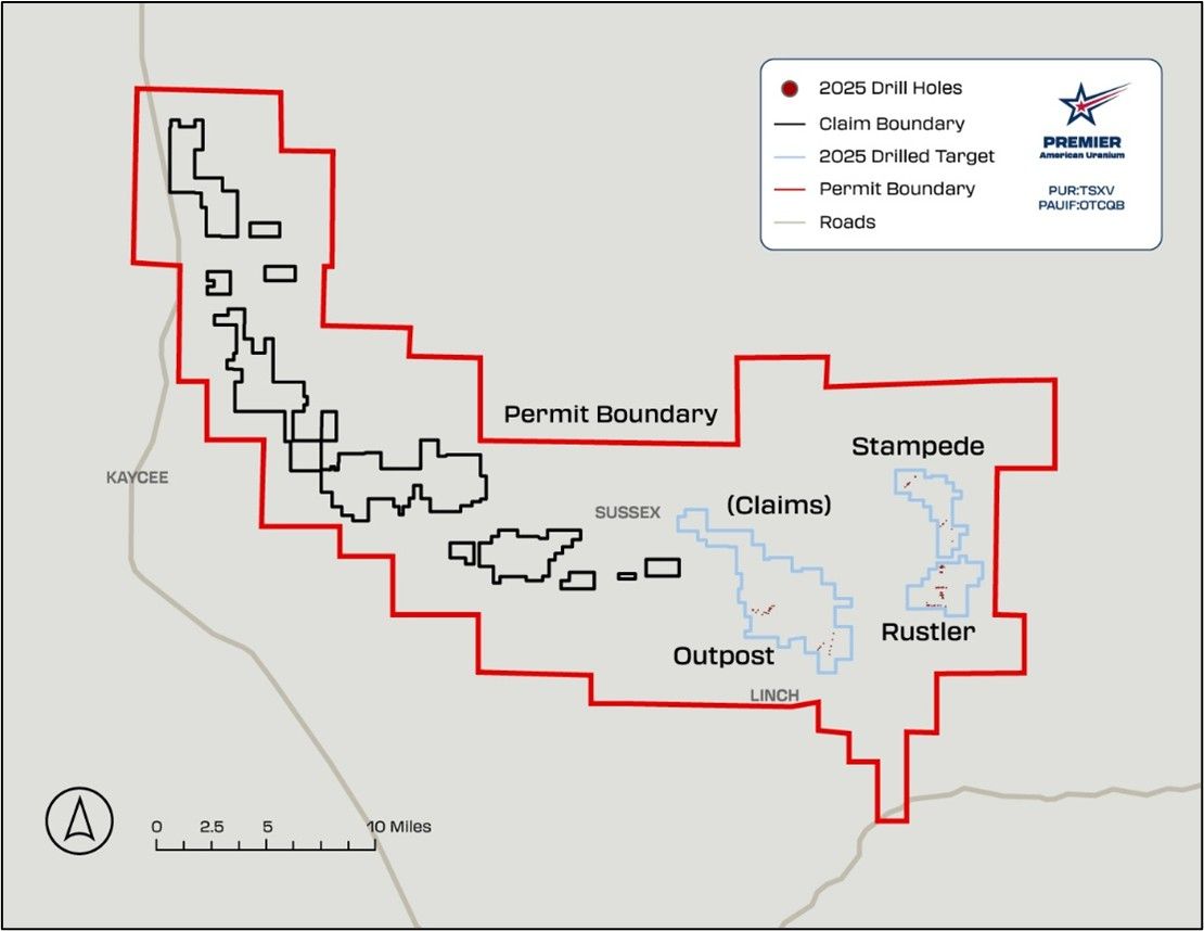 Premier American Uranium erweitert Mineralisierung auf dem Kaycee ISR-Uranprojekt in Wyoming nach über 100.000 Fuß Bohrprogramm