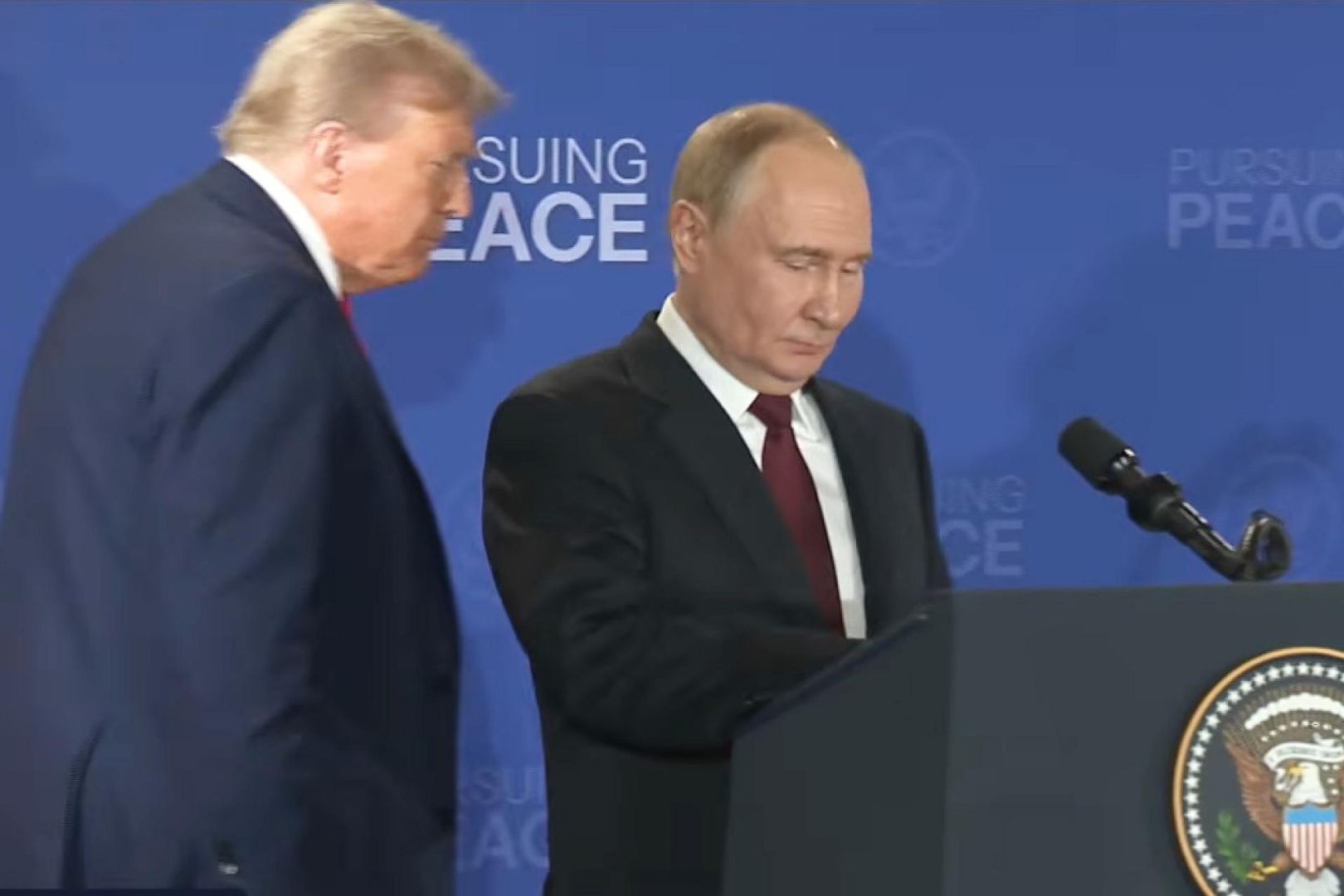 Pressekonferenz mit Wladimir Putin und Donald Trump am 15.08.2025