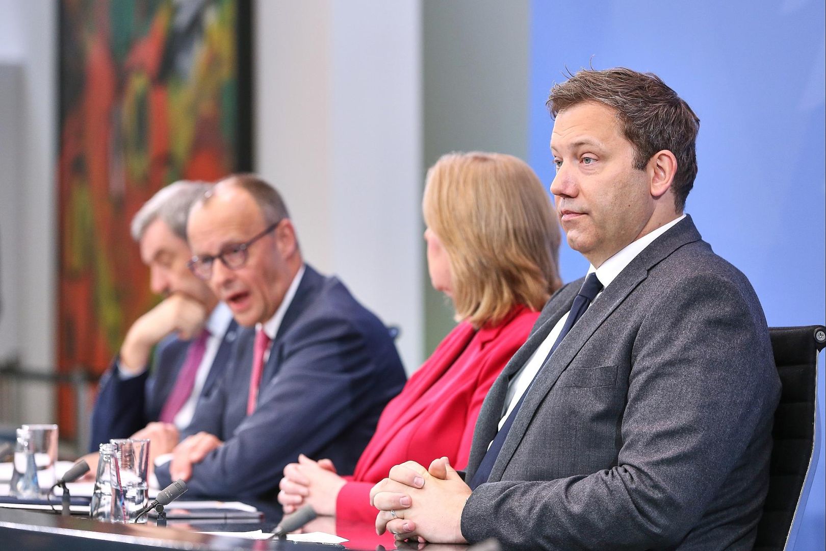 Pressekonferenz nach Koalitionsausschuss am 13.04.2026