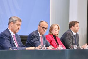 Pressekonferenz nach Koalitionsausschuss am 13.04.2026