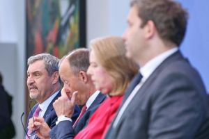 Pressekonferenz nach Koalitionsausschuss am 13.04.2026