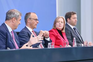 Pressekonferenz nach Koalitionsausschuss am 13.04.2026