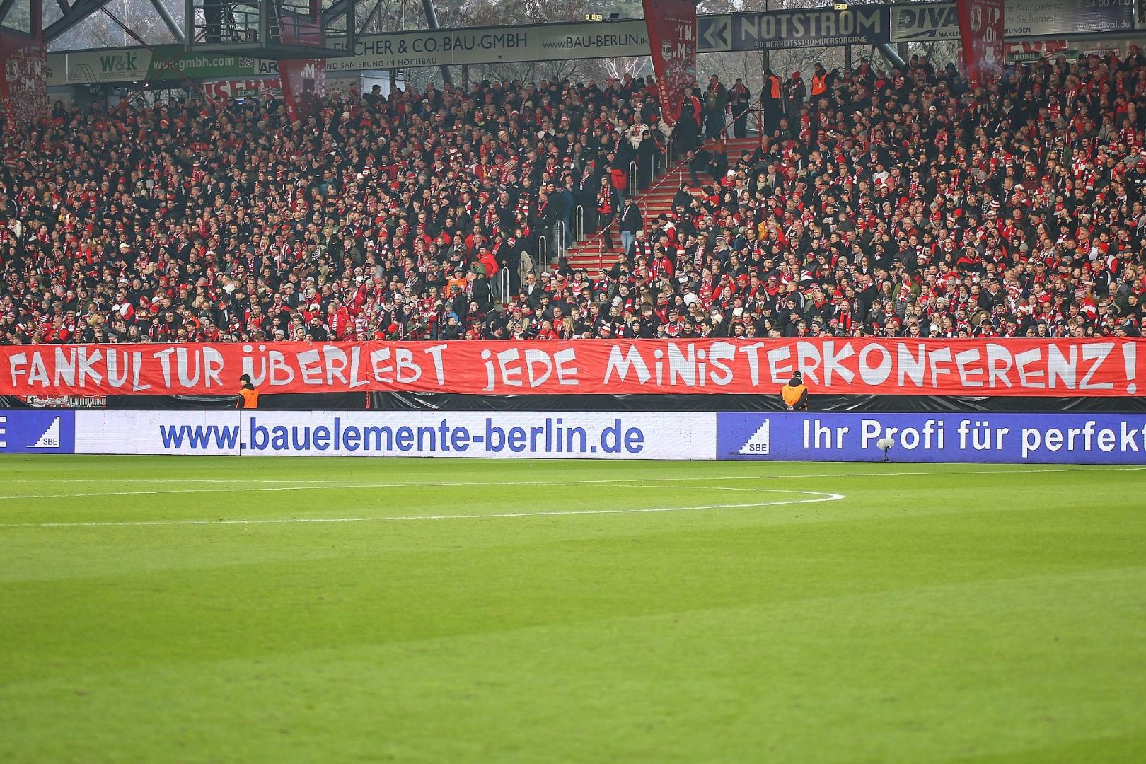 Protest der Fans von Union Berlin am 29.11.2025