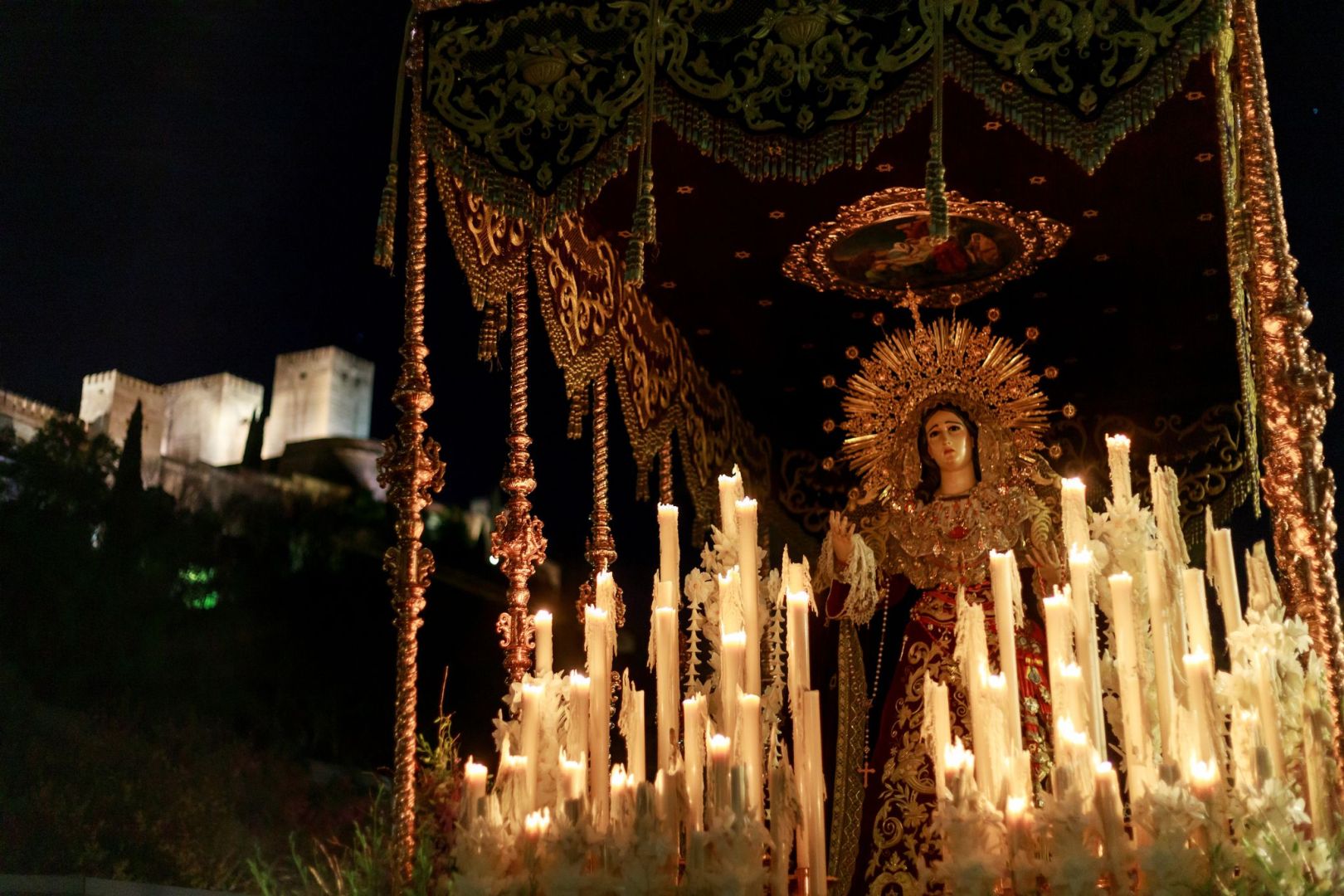 Prozession  in Granada
