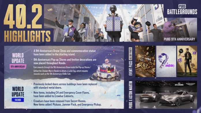 PUBG: BATTLEGROUNDS – Feiert das neunjährige Jubiläum mit und erlebt In-Game Events