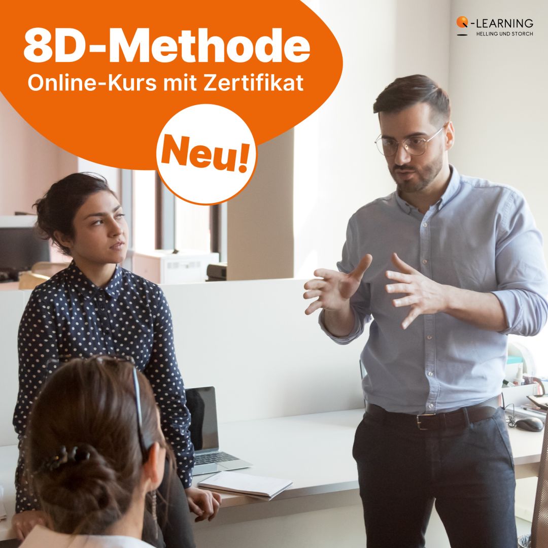 Q-LEARNING startet neuen 8D Online-Zertifikatskurs für strukturierte Problemlösung im Qualitätsmanagement