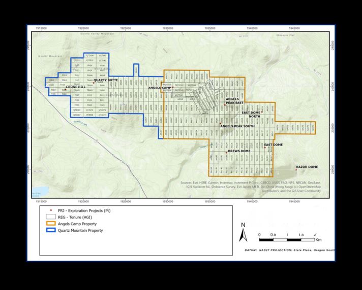 QGold erhält Genehmigung des U.S. Forest Service für Explorationsprogramm bei Angel‘s Camp im Goldprojekt Quartz Mountain