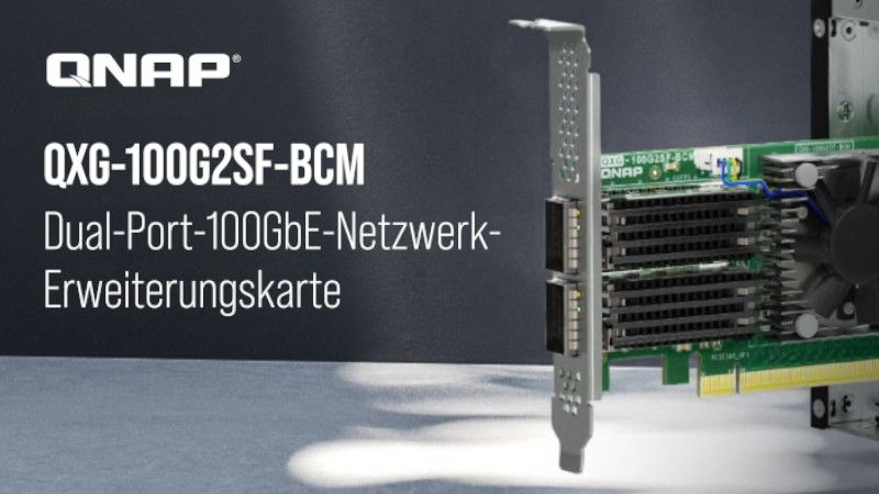 QNAP präsentiert die QXG-100G2SF-BCM