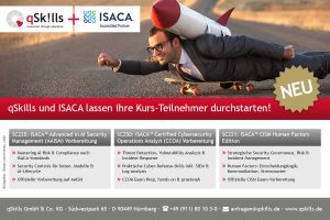 qSkills™ erweitert ISACA™-Portfolio: AAISM, CCOA & CISM Human Factors