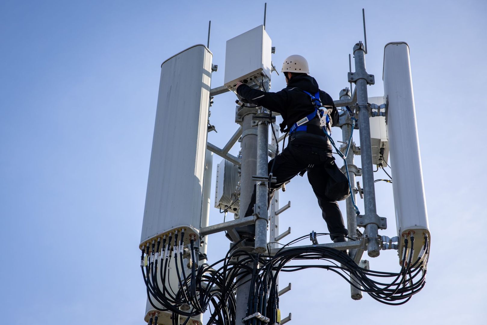 Qualitätsüberprüfung an Mobilfunkmast der Telekom