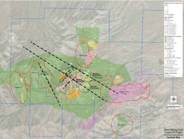 RE-Distribution: Giant Mining plant mehrphasiges Bohrprogramm mit bis zu 10.000 Fuß auf dem Kupfer-Silber-Projekt Majuba Hill in Nevada