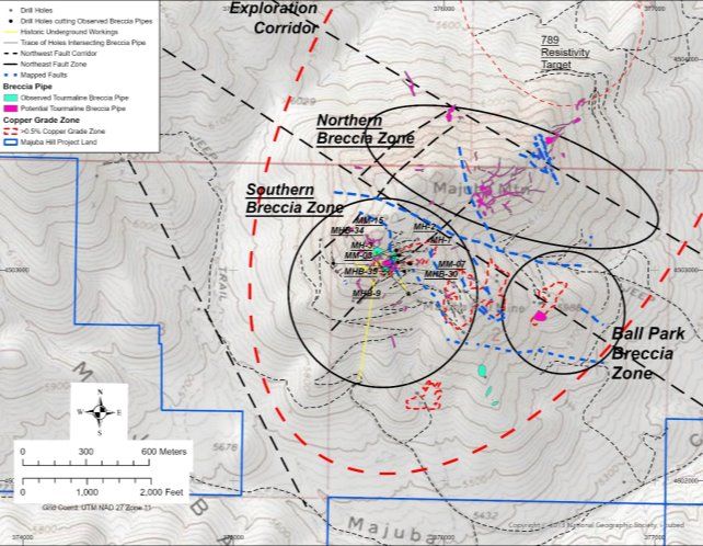 RE-Distribution: Giant Mining: Turmalin-Brekzienschlote dienen als Kontrolle der Kupfer- und Silberzonen auf dem Kupfer-Silber-Gold-Projekt Majuba Hill in Nevada