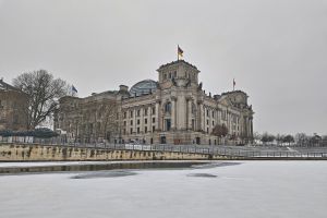Regierungsviertel im Winter (Archiv)