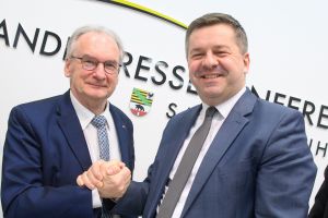 Reiner Haseloff und Sven Schulze