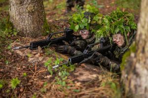 Reservisten der Bundeswehr bei einer Übung