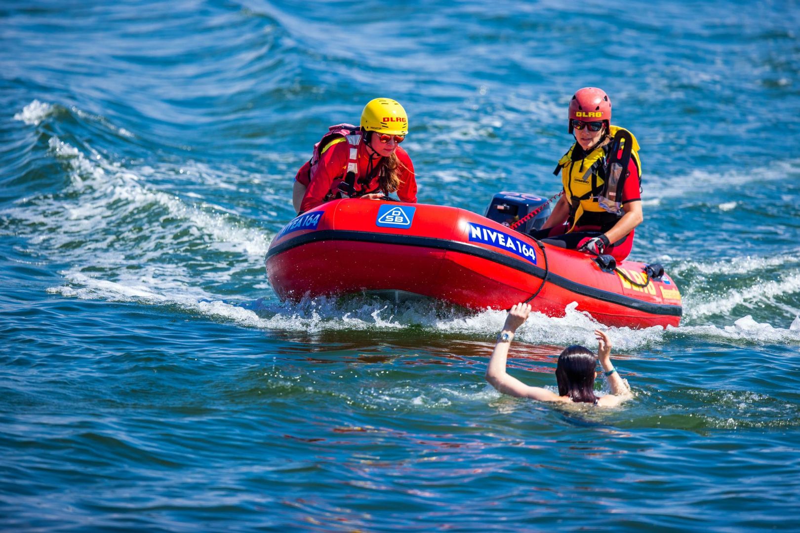 Rettungsschwimmer der DLRG an der Ostseeküste