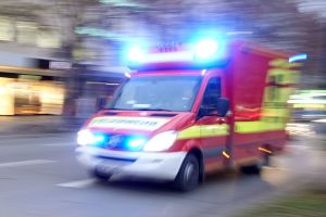 Rettungswagen im Einsatz