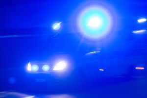 Rettungswagen mit Blaulicht