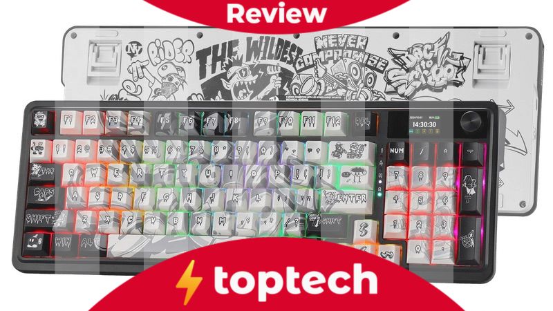 Review: Kompakte Tastatur im Grafiti-Design – Artemis K719 Pro
