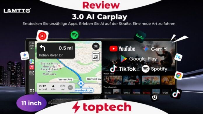 Review: LAMTTO RC32 11″ AI Wireless CarPlay mit Google Play & Gemini AI – Der smarte Infotainment-Upgrade für jede Autofahrt