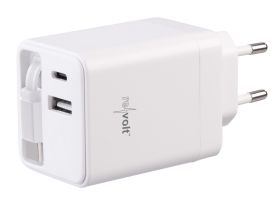 revolt USB-GaN-Netzteil mit 2x USB-C und 1x USB-A, Power Delivery bis 45 Watt