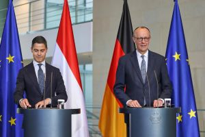 Rob Jetten und Friedrich Merz am 16.03.2026