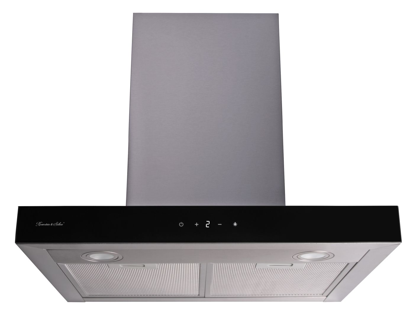 Rosenstein & Söhne Dunstabzugshaube DAH-100, 60 cm, Umluft/Abluft, 600 m³/Std. Saugleistung, Licht
