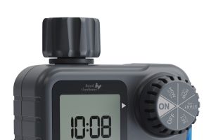 Royal Gardineer Digitaler 2in1-Bewässerungscomputer und -Wasserzähler BWC-640, 3/4"-Anschluss