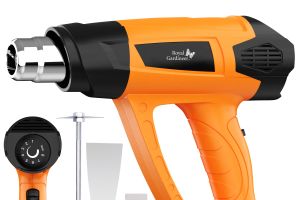 Royal Gardineer Heißluftpistolen-Kit, Temperaturregelung 60 - 600 °C, bis 500 l/Min