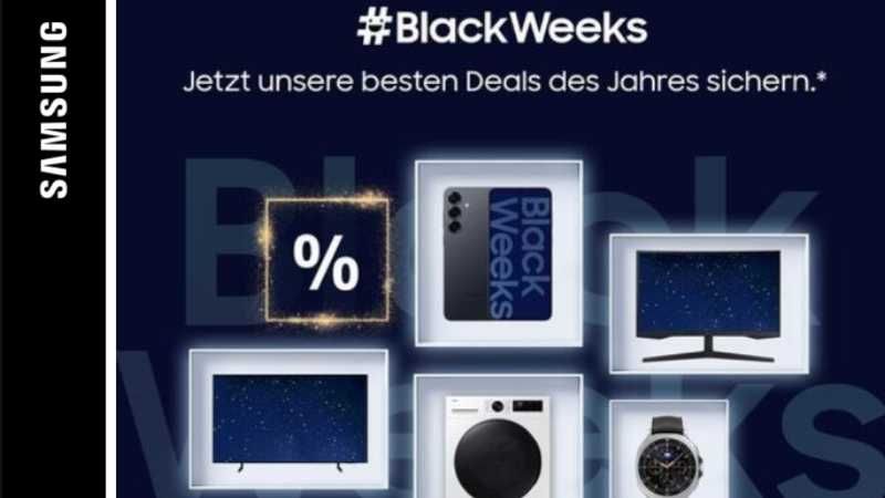 Samsung – smarte Deals, starke Rabatte und spielerische Extras in den BlackWeeks