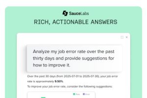 Sauce Labs bringt „Sauce AI for Insights“ auf den Markt: Zweckorientierte KI-Agenten wandeln Software-Qualitätsdaten zeitnah in Engineering Intelligence um