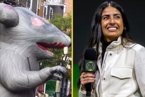 Protest gegen Xbox-Chefin mit Riesenratte