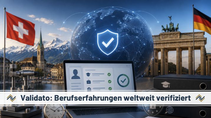 Schweizer Präzision für Deutschland: Validato verifiziert Berufserfahrungen weltweit – automatisiert, rechtssicher und DSGVO-konform