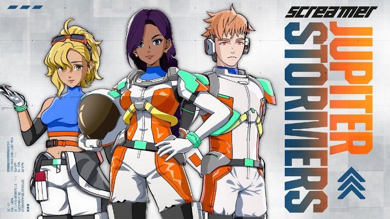 Screamer – Team Jupiter Stormers ist bereit, sich auf die Rennstrecken im Untergrund von Neo Rey zu begeben